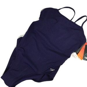 Speedo Women’s Precision Pleat One Piece Swimsuit